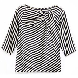 The Limited Navy and Cream unique front top szXS